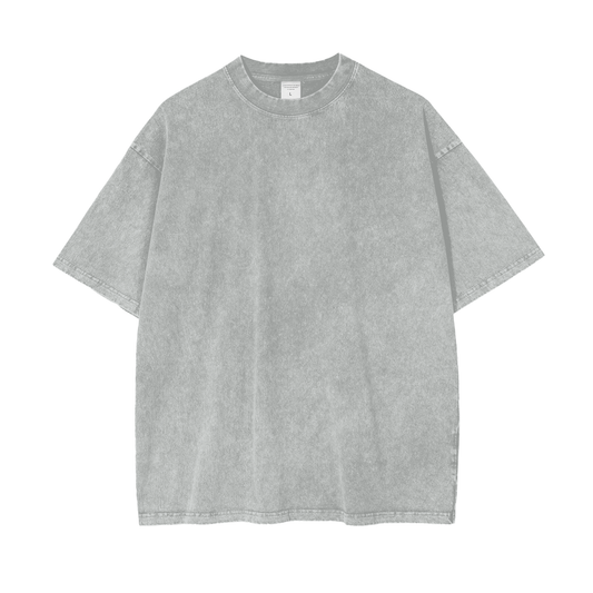 (Plain) Oversize Snow Washed Tee