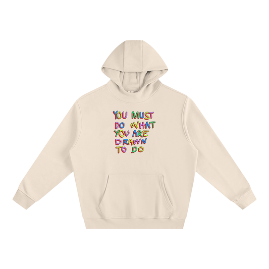 (YouMust) Fleeced High Neck Hoodie