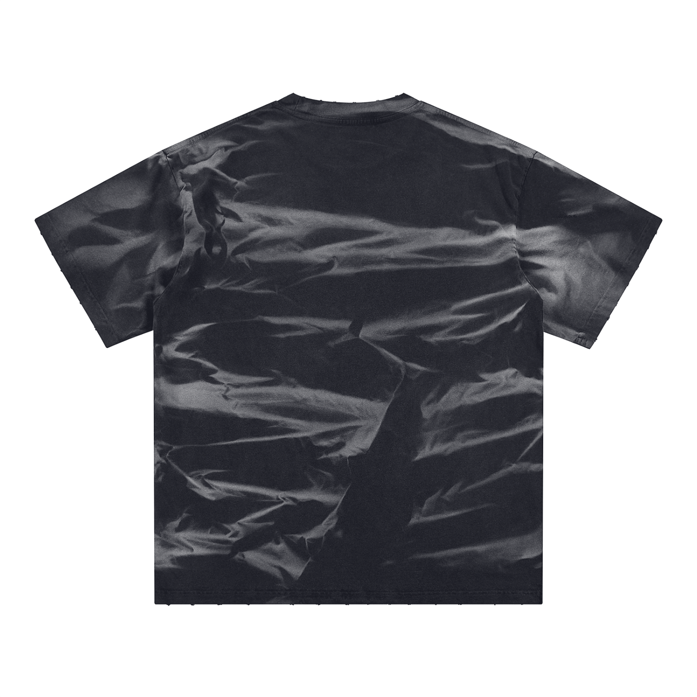 Irregular Stripe Frayed Tee