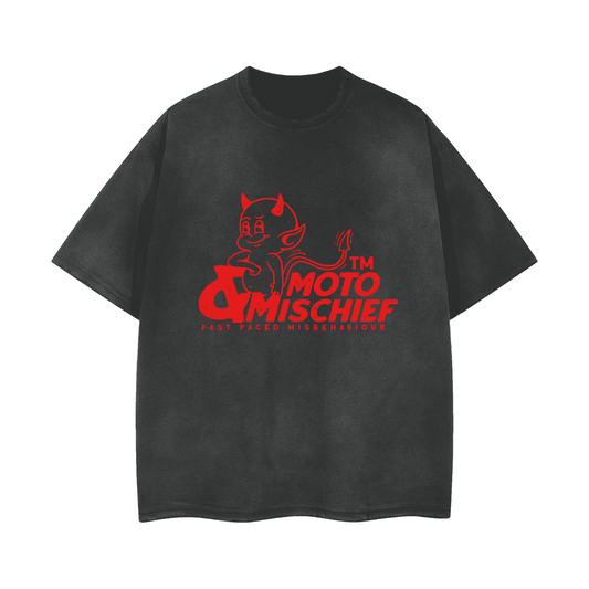 (Mischief) Vintage Wash Frayed Tee