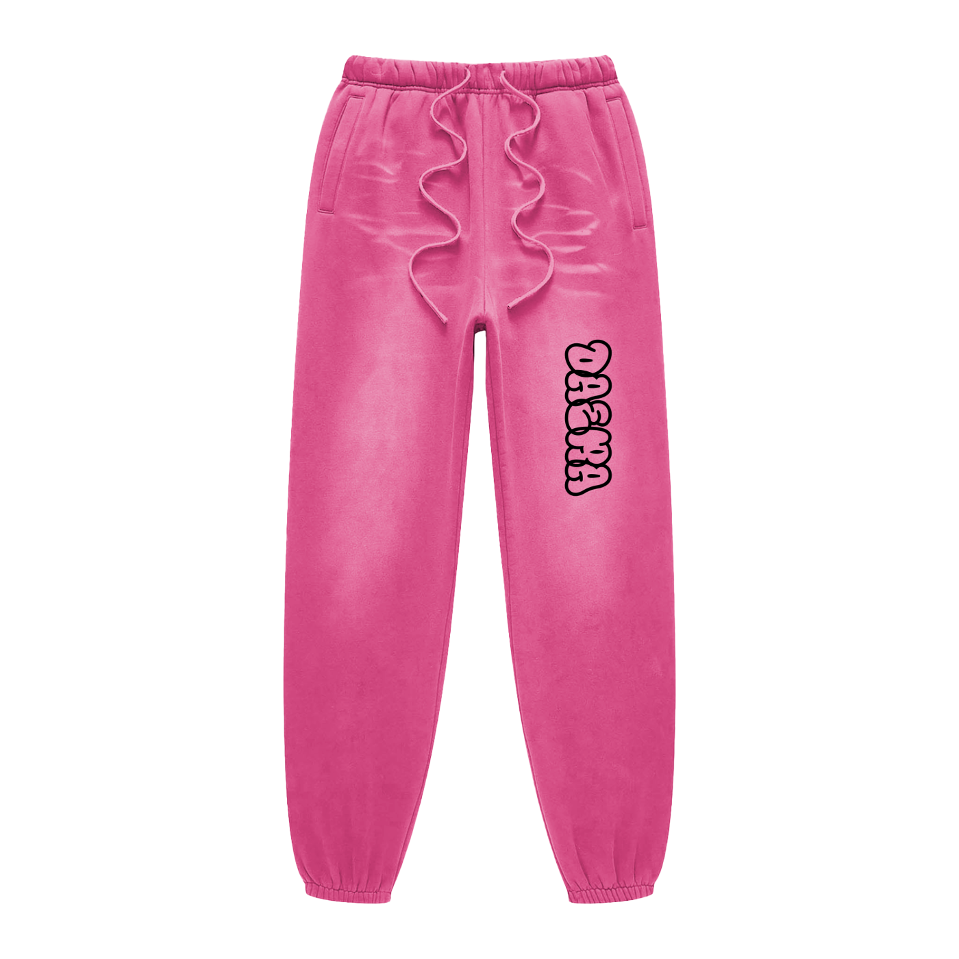 Pink Sunfade Fleeced Sweatpants
