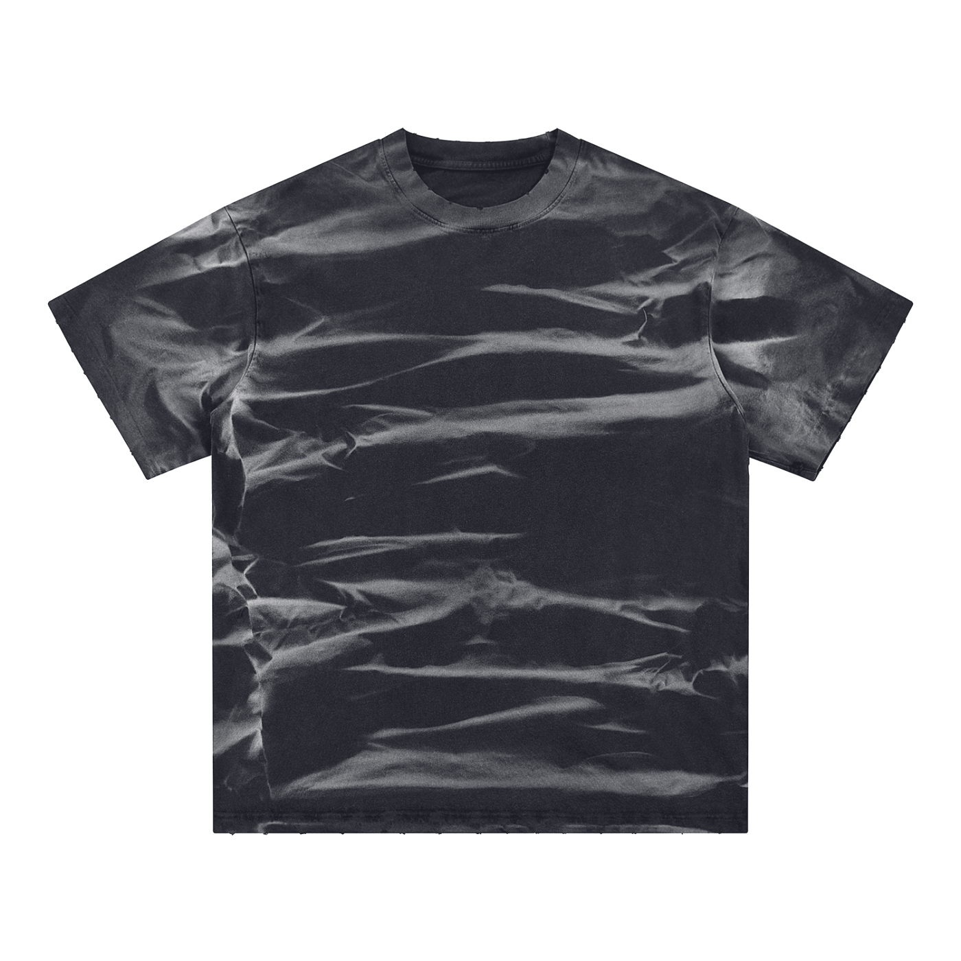 Irregular Stripe Frayed Tee