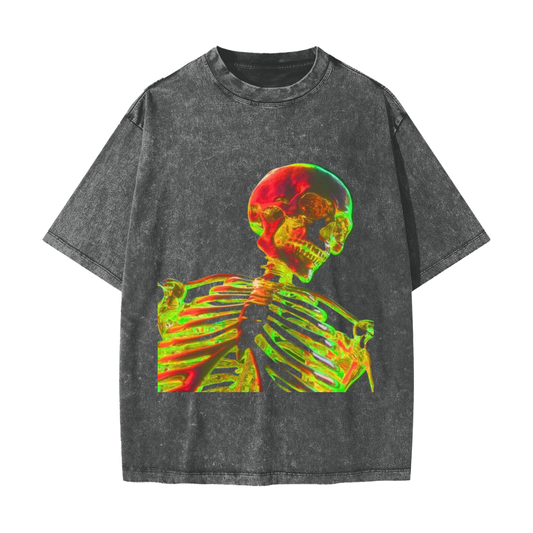 (SKULL) Vintage Washed Tee