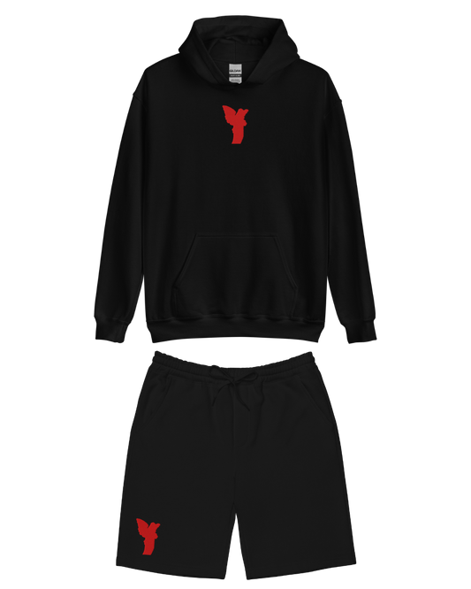 (Angle) Black Hoodie & Shorts Bundle