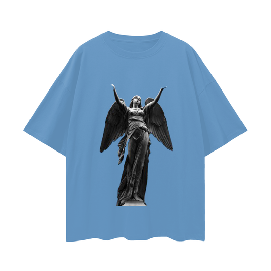 (H.S) Oversize Deep Drop Shoulder Tee