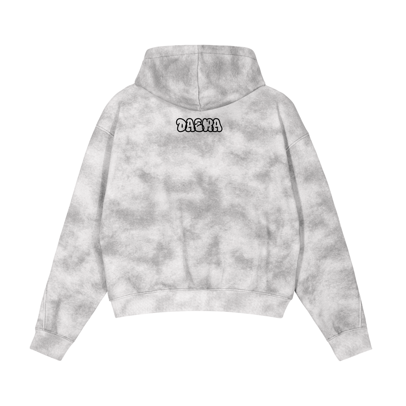 Dirty Washed Zip-up Fleece Hoodie