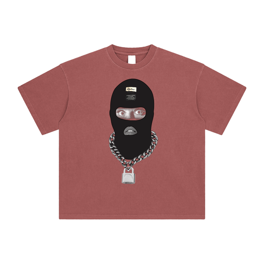 (SkiMask)  Enzyme Washed Graphic Tee