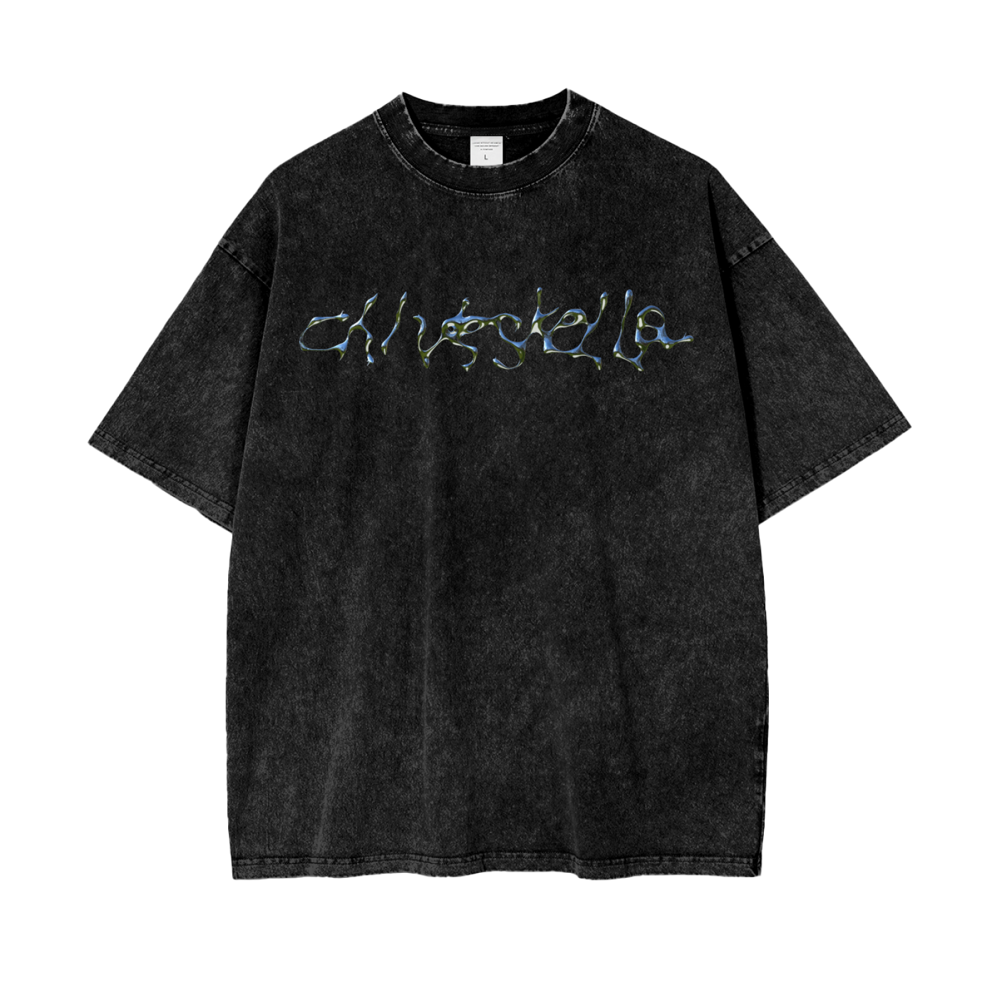 (LiquidMetal) Oversize Snow Washed Tee