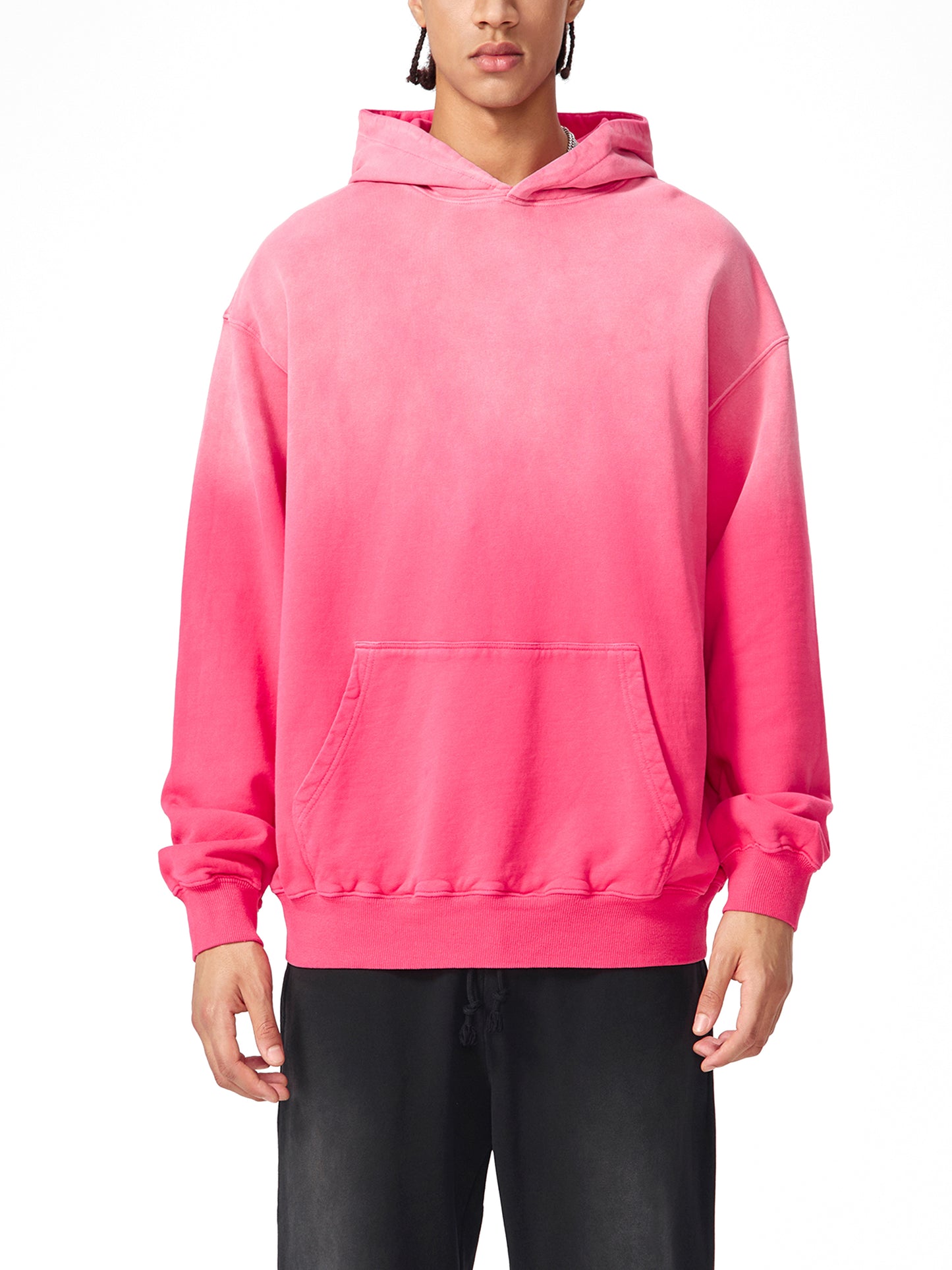 (PINK) Sunfade Oversized Hoodie